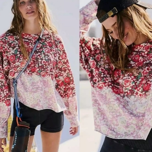 FP Movement Floral Inspire Tee Small - Picture 1 of 13